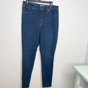 Madewell curvy high rise skinny jeans tall